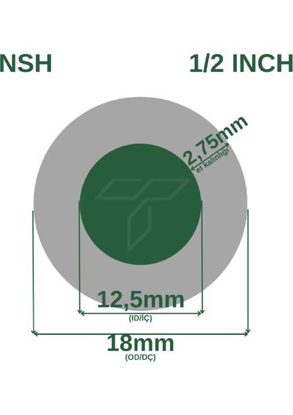 Pvc Silikonlu Naturel Su Hortumu Mavi Renk 3/4 ( İç Çap :19 mm) 25 Metre 5 kg