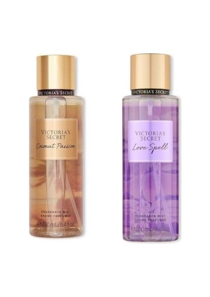 Vıctorıa's Secret Coconut Passion-Love Spell Vücut Spreyi Ikili Set
