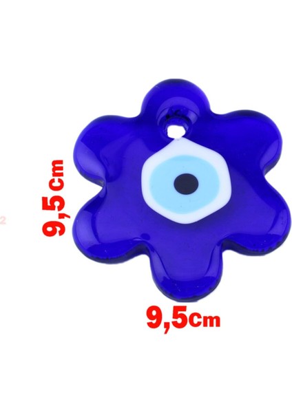 Cam Nazar Boncuğu Delikli Papatya Modeli Büyük Boy 9.5x9.5 cm fiyatları