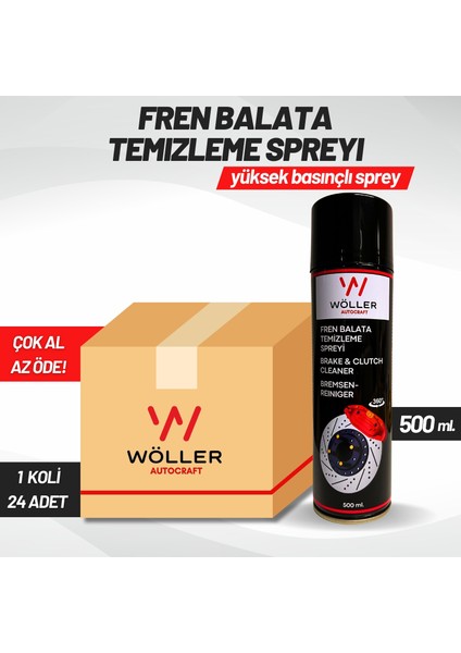 Fren Balata Spreyi ve Genel Temizleme Spreyi 500 Ml. 1 Koli 24 Adet