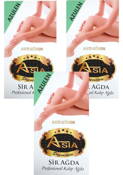 Kalıp Sir Ağda Azulen Yeşil 500 Gr. (3 Adet)