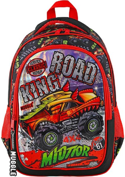 2 Bölmeli King Road Okul Sırt Çantası MU-9128