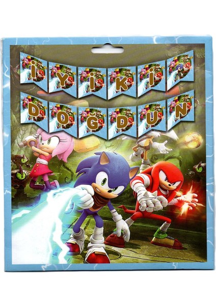 Sonic Temalı Iyiki Doğdun Banner