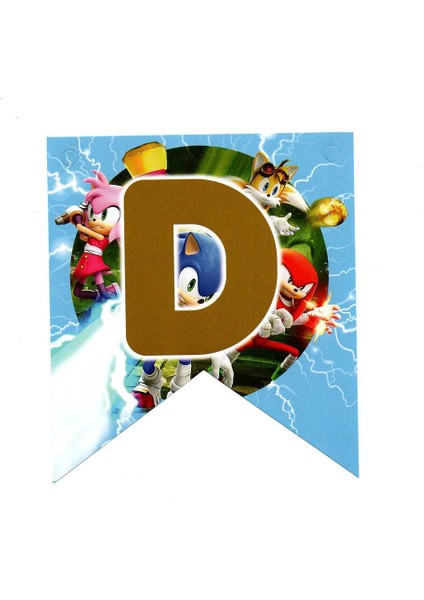 Sonic Temalı Iyiki Doğdun Banner
