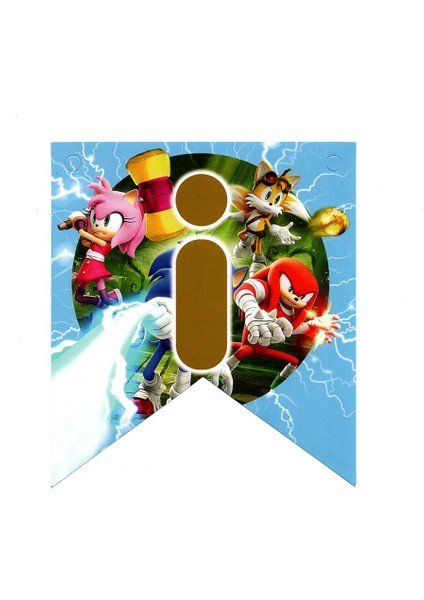 Sonic Temalı Iyiki Doğdun Banner