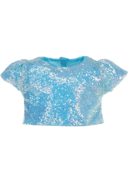 Parıltılı Pullu Etek ve Krop Ikili Takım modelleri