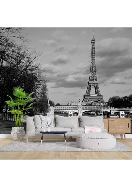 Siyah Beyaz Paris Eyfel Kulesi