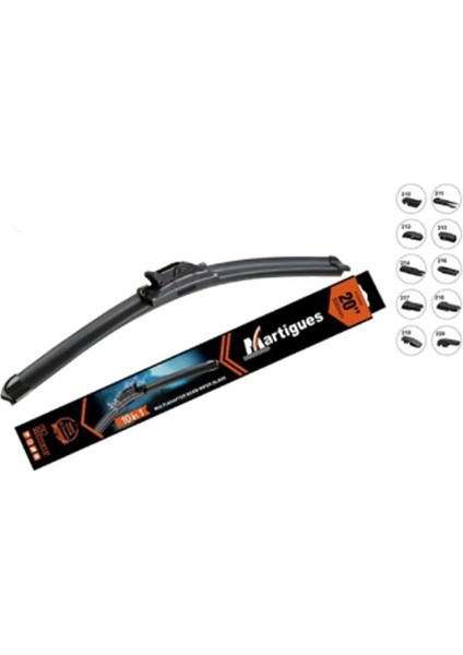 Silecek Süpürgesi Ön 600MM Muz Tıp 10 Aparatlı B1024600