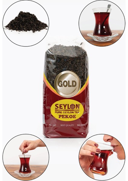 500 gr Seylon Pekoe Gold 100% Saf Ceylon Tea 1 Adet İthal Seylan Sri Lanka Kaçak Siyah Yaprak Çayı. fiyatları