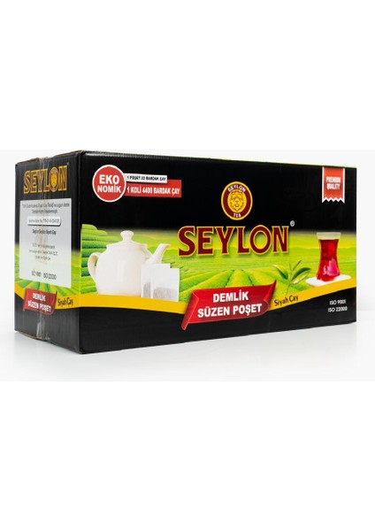 Seylon Çay 6 kg Demlik Süzen Poşet 1 Koli