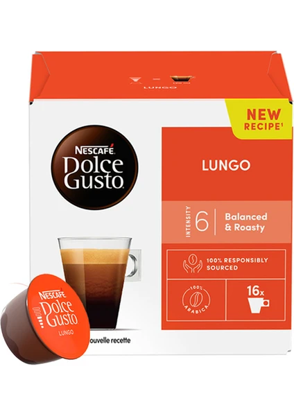 Dolce Gusto Lungo Kapsül Kahve 16 Lı