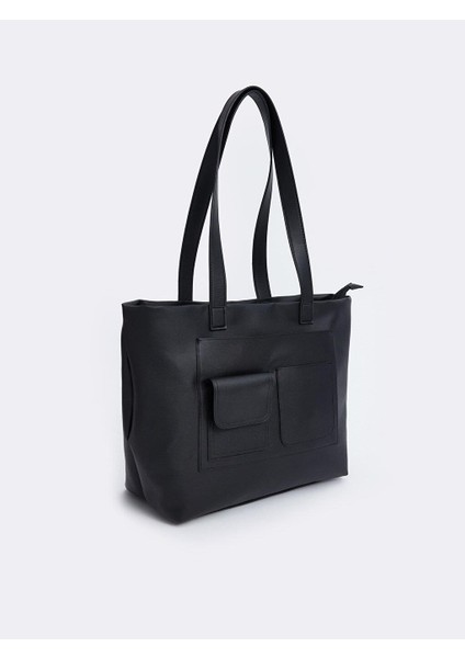 Deri Görünümlü Kadın Omuz Çantası modelleri