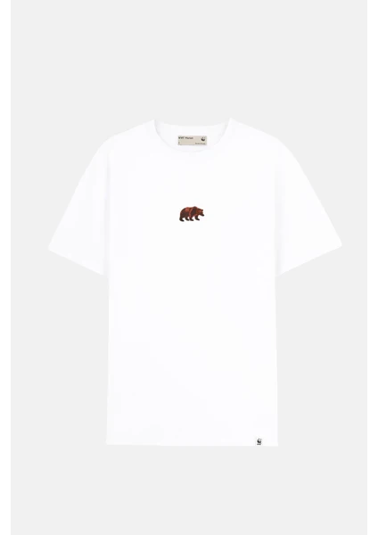 WWF Market Bozayı Premium T-Shirt - Beyaz