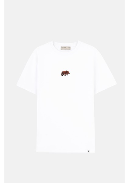 WWF Market Bozayı Premium T-Shirt - Beyaz