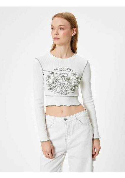 5WAL10042IK Koton Kadın Sweat Ekru modelleri