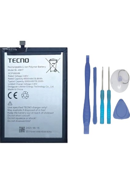 Tecno Spark 6 Batarya Pil Ve Tamir Seti