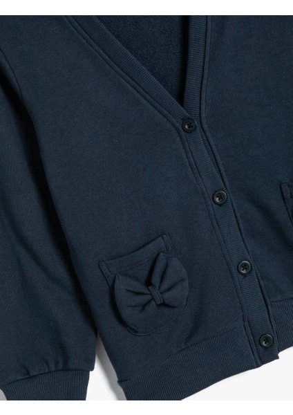 5WKG10001AK Koton Kız Çocuk Sweat Lacivert modelleri