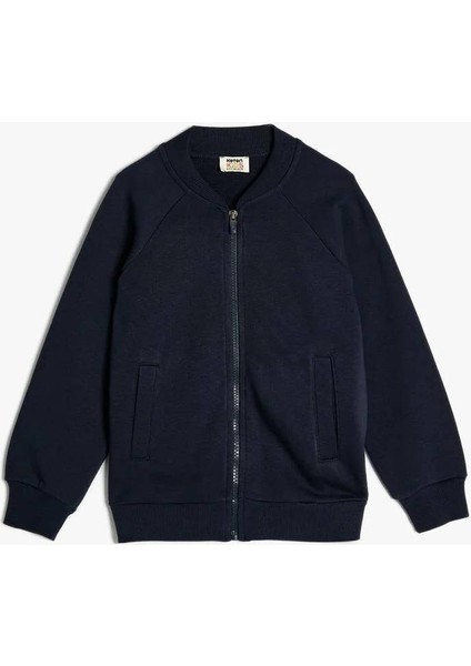 5WKB10006TK Koton Erkek Çocuk Sweat Lacivert