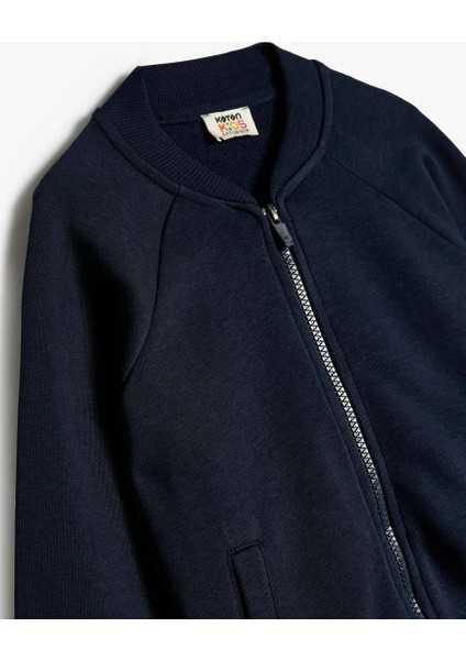 5WKB10006TK Koton Erkek Çocuk Sweat Lacivert modelleri