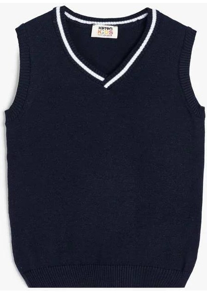 5WKB90005TT Koton Erkek Çocuk Süeter Lacivert modelleri
