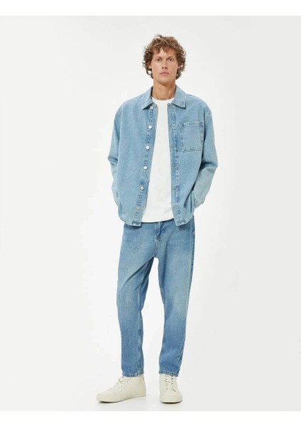 5WAM40157ND Koton Erkek Jean Pantolon Orta Indigo fiyatları