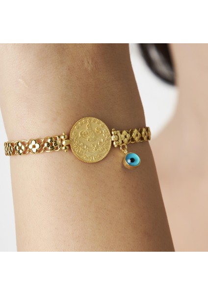 Taşlı Dört Yapraklı Yonca Zincir Bileklik fiyatları