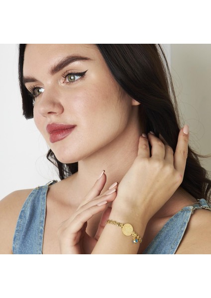 Taşlı Dört Yapraklı Yonca Zincir Bileklik indirimleri