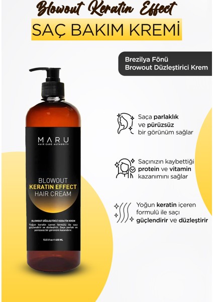 Brezilya Fönü Blowout Düzleştirici Keratin Krem 400 Ml.