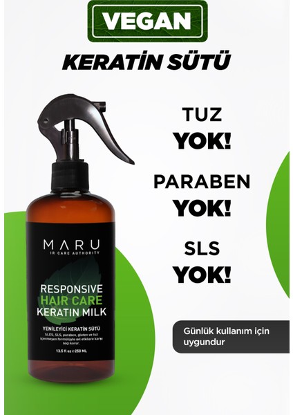 Argan & Keratin Saç Şekillendirici Vegan Süt Spreyi 250ml 8699211807496