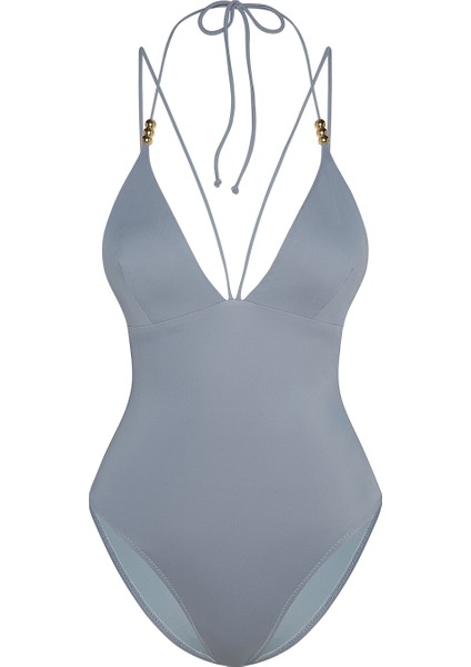 Crocata Gri V Yaka Üçgen Mayo