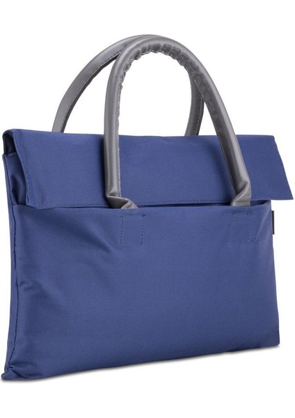 BYN-EL001 Wtxpro Su Geçirmez Kumaş 13-14 Inch Bayan Laptop El Çantası- Tote Bag - Lacivert