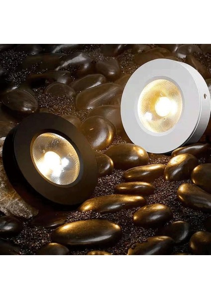 Dekoratif Sıva Üstü Darkoo Lens 5w Beyaz Kasa 220v Mini Spot 3000k indirimleri