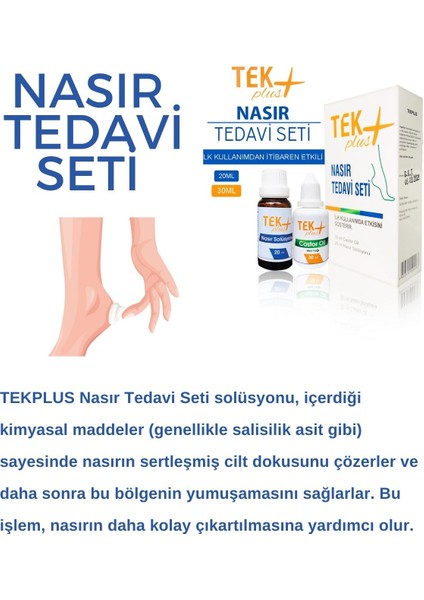 Tek Plus Nasır Tedavi Seti, Nasır Sökücü, Nasır Solüsyonu, Nasır Giderici