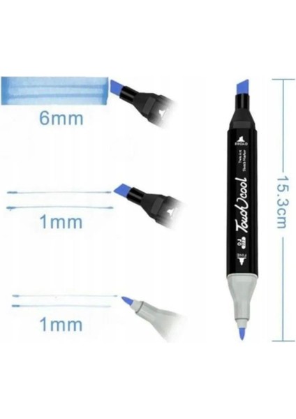 Touch Silky Twin Marker Kalem Seti Çantalı 60 Lı