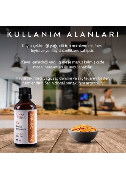 Onka Farma Kayısı Çekirdeği Yağı 50 ml