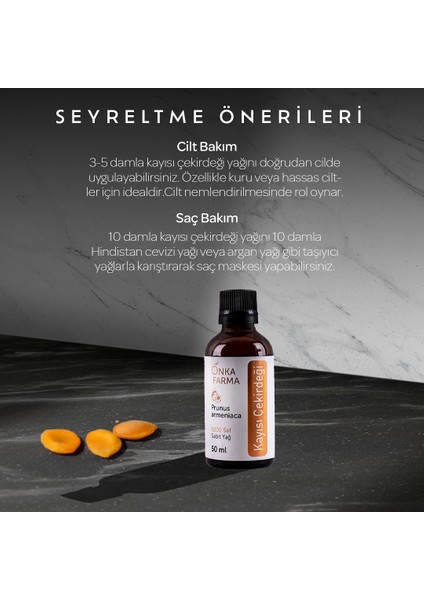 Onka Farma Kayısı Çekirdeği Yağı 50 ml