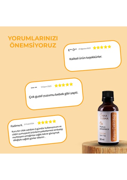 Onka Farma Kayısı Çekirdeği Yağı 50 ml