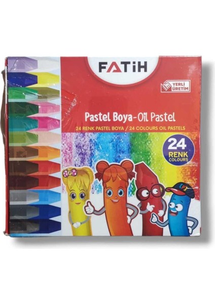 Kaliteli Pastel Boya 24 Renk