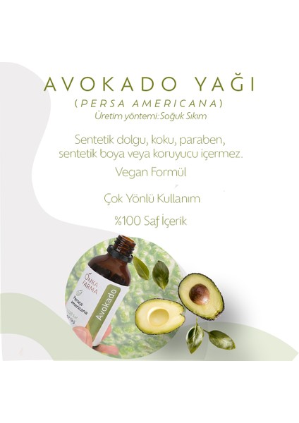 %100 Saf Avokado Yağı 50 ml