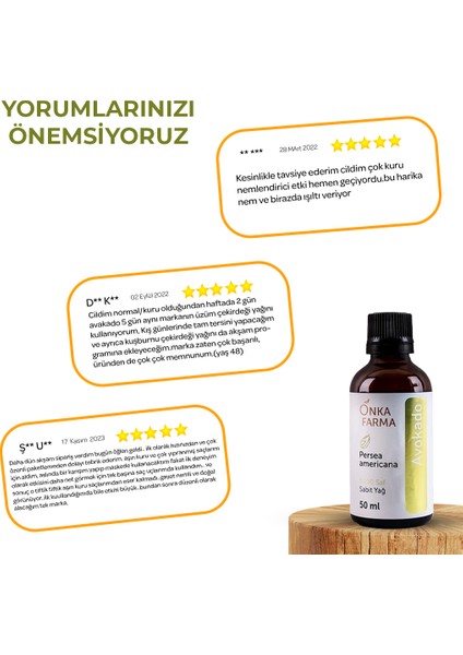 %100 Saf Avokado Yağı 50 ml