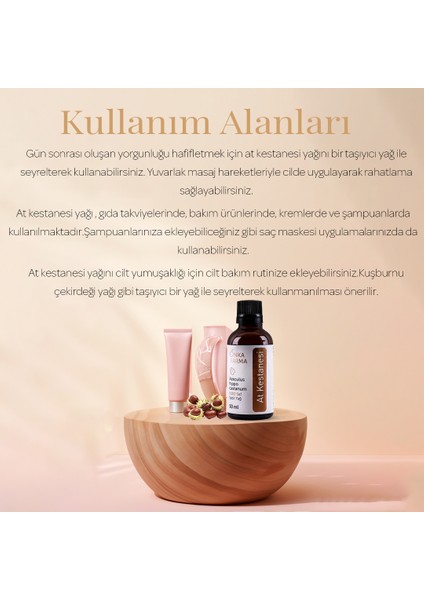 Onka Farma Saf At Kestanesi Yağı 50 ml