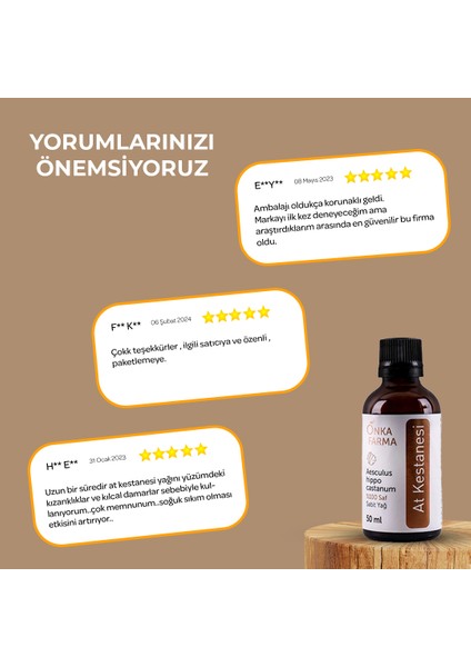 Onka Farma Saf At Kestanesi Yağı 50 ml