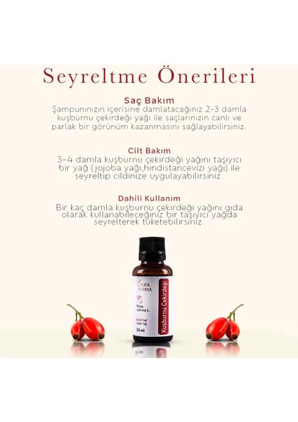 Kuşburnu Çekirdeği Yağı 30 ml