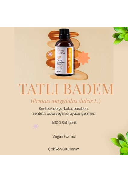 Onka Farma Tatlı Badem Yağı 50 ml