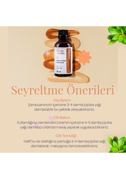 Onka Farma Jojoba Yağı 50 ml