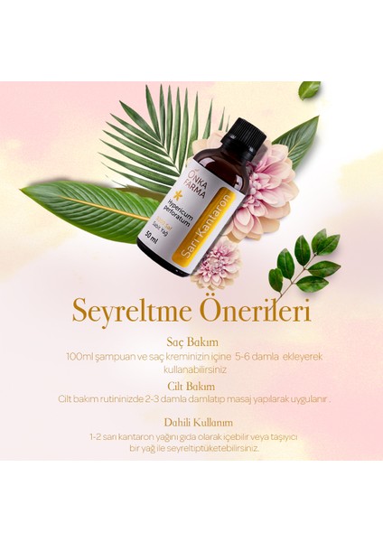 Onka Farma Sarı Kantaron Yağı 50 ml