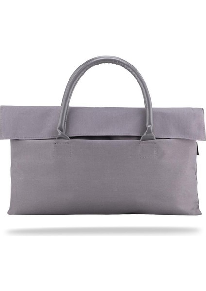 BYN-EL004 Wtxpro Su Geçirmez Kumaş 13-14 Inch Bayan Laptop El Çantası- Tote Bag - Gri modelleri