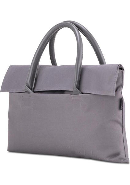BYN-EL004 Wtxpro Su Geçirmez Kumaş 13-14 Inch Bayan Laptop El Çantası- Tote Bag - Gri