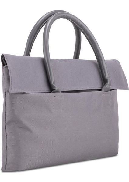 BYN-EL004 Wtxpro Su Geçirmez Kumaş 13-14 Inch Bayan Laptop El Çantası- Tote Bag - Gri fırsatları