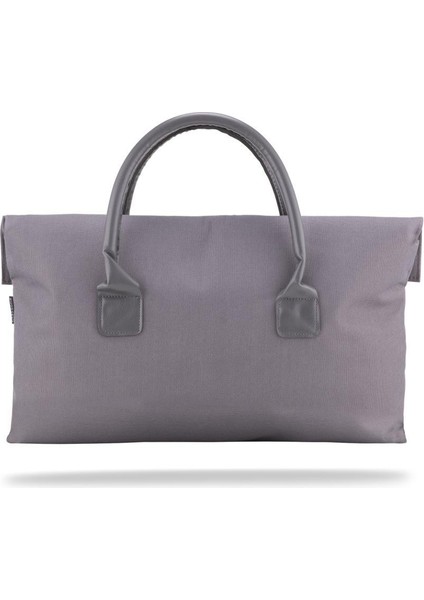 BYN-EL004 Wtxpro Su Geçirmez Kumaş 13-14 Inch Bayan Laptop El Çantası- Tote Bag - Gri indirimleri